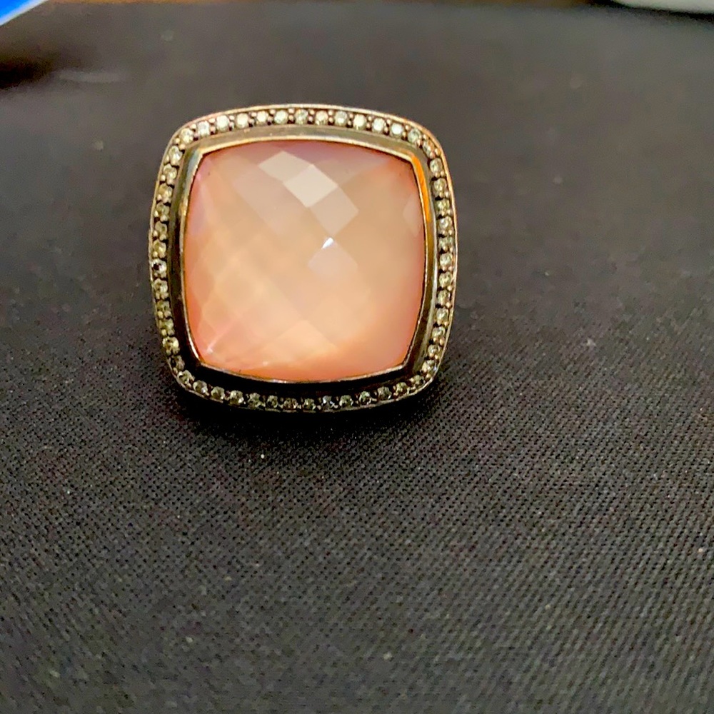 David Yurman ring with diamonds